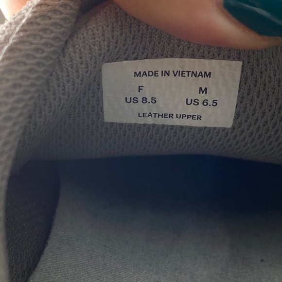 Everlane The Trainer Suede Leather Lace Up Sneakers Grey - Picture 9 of 9